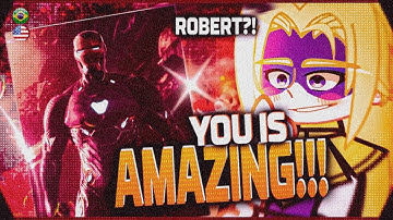 Dispatch React to Robert as Iron Man | Tony Stark| Future - Gacha React 🇺🇸/🇧🇷