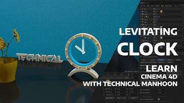 Build 🛠 Magnetic 🧲 Levitating ✈ Clock ⏲ In Cinema 4D ➰