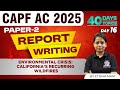Day - 16 Report Writing | Antim Pag - Paper 2 Daily Answer Writing Practice - CAPF AC 2025
