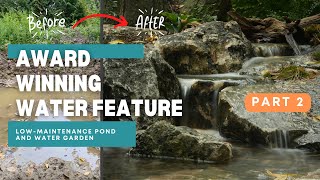 From Mud Bog to Marvellous  Ecosystem Pond with TWO Waterfalls!