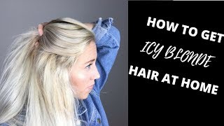HOW TO GET ICY BLONDE HAIR AT HOME PT 2 || WELLA T18 Toning