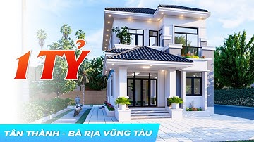 Mẫu Biệt Thự 2 Tầng Mái Nhật Hơn 1 TỶ Với 4 Phòng Ngủ Tại Huyện Tân Thành Tỉnh Bà Rịa - Vũng Tàu