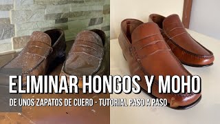 Saga primero Seguro Quitar moho y HONGOS de mis zapatos de cuero - YouTube