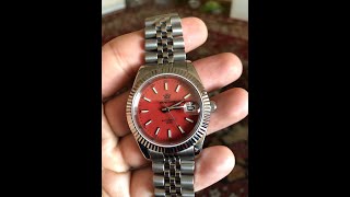 Steeldive SD 1933 хомаж на Rolex Datejust терракотового цвета