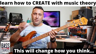 Learn How To Turn Music Theory Into BASS Lines!