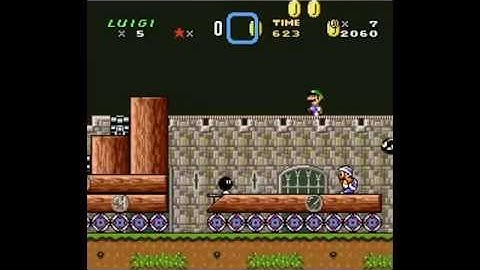 SMW Custom Level - A tank level (PREVIEW)