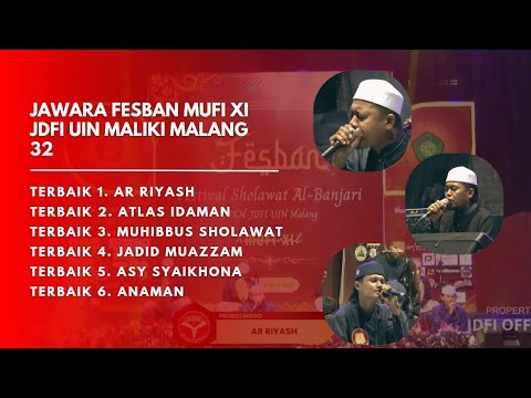 🔴PLAYLIST FULL ALBUM JUARA FESTIVAL AL BANJARI MUFI XI JDFI UIN MALIKI MALANG KE 32