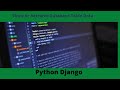 Show or Retrieve Database Table Data to User in Django | Python Django