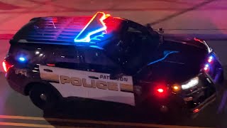 Paterson NJ Police Dept Unit 102 Responding. 11/4/21