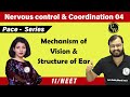 Nervous Control & Coordination 04| Mechanism of Vision & Structure of Ear | 11 | NEET | Pace