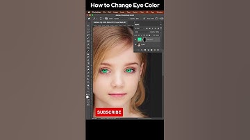 How to Change Eyes 👀 Color in Photoshop #shorts #shortvideo #photoshop