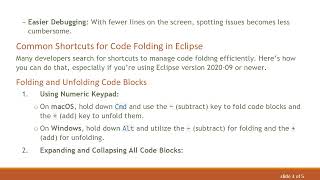 Mastering Code Folding Shortcuts in Eclipse: Unlock Efficient Coding Strategies