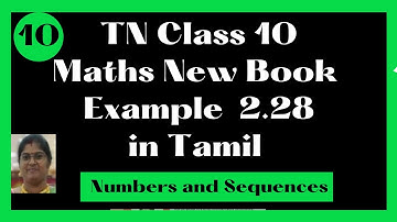 10th Maths Example 2.28 in Tamil | TN Samacheer 10th Maths Chapter-2 New Book 2023-24