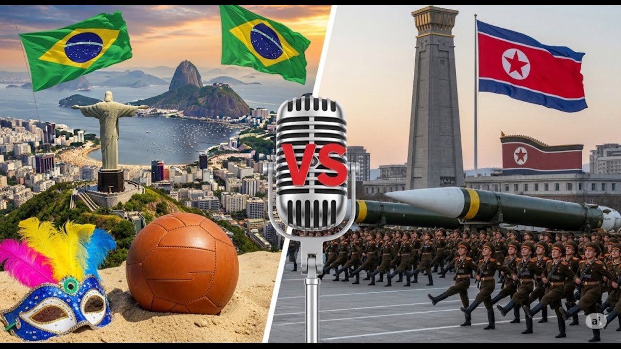 Brazil vs North Korea: Carnival Chaos vs Juche Control