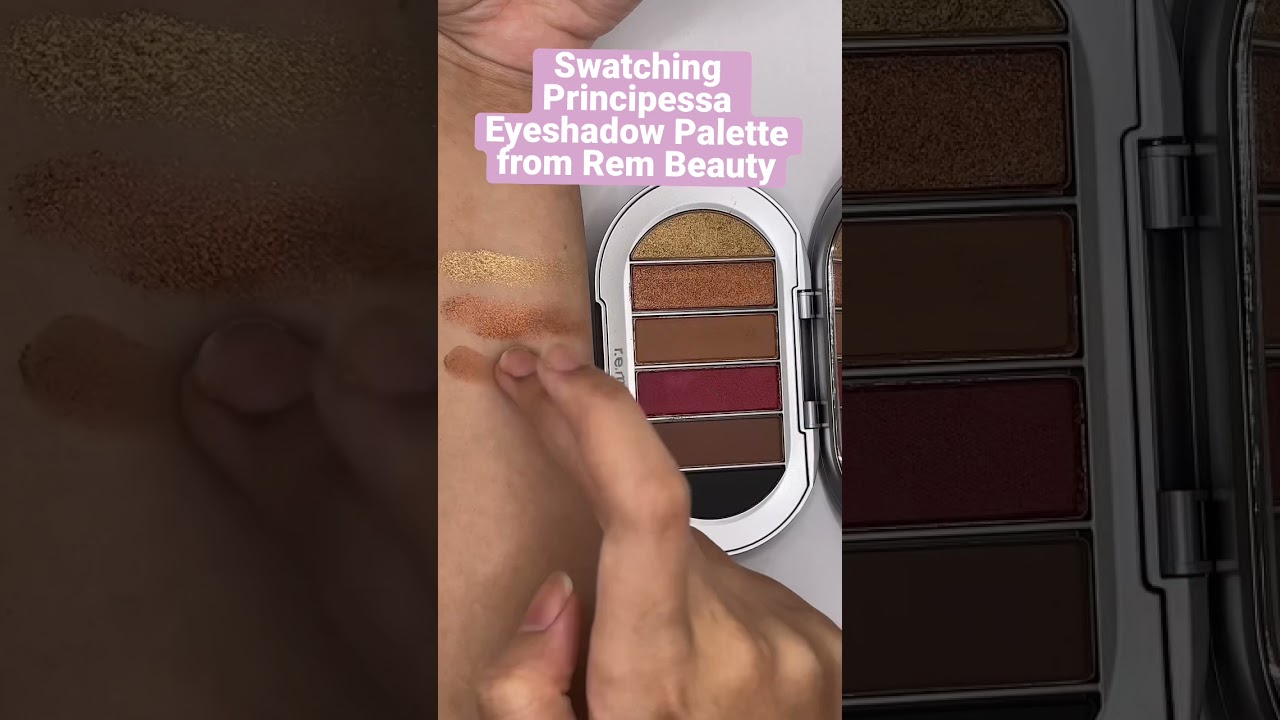 Rem Beauty Principessa Eyeshadow Palette Swatches rembeauty YouTube