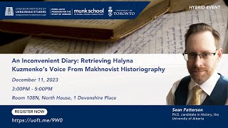 An Inconvenient Diary: Retrieving Halyna Kuzmenko’s Voice From Makhnovist Historiography