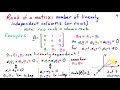 Linear Independence and Rank in Learning