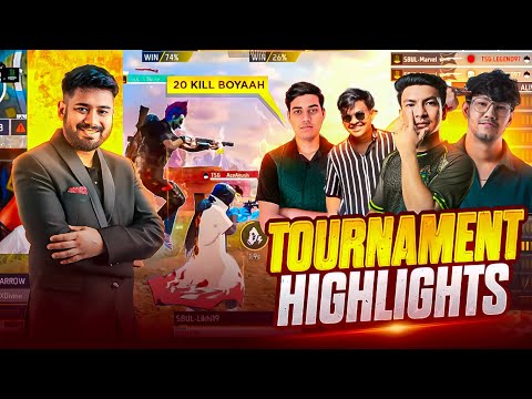 TOURNAMENT HIGHLIGHTS ll 20 KILL+BOOYAH BY RNX ESPORTS (TEAM ELITE)#freefire #gyangminglive