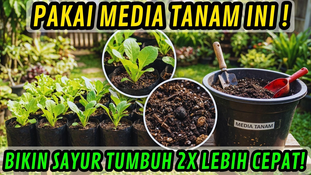 Saya Uji 5 Campuran Media Tanam… Yang Ini Bikin Sayur Tumbuh Paling Cepat!