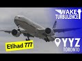 Etihad Boeing 777-300 Lands in Toronto YYZ