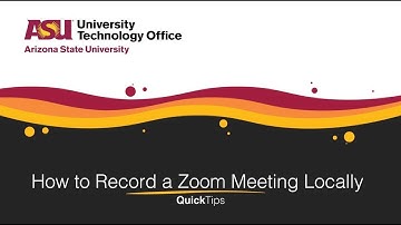 How to Record a Zoom Meeting Locally