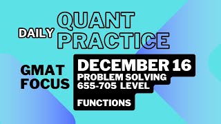 GMAT Focus Quant | Practice Question (GMAT Club)December 16 | GMAT Quant Practice | Problem Solving