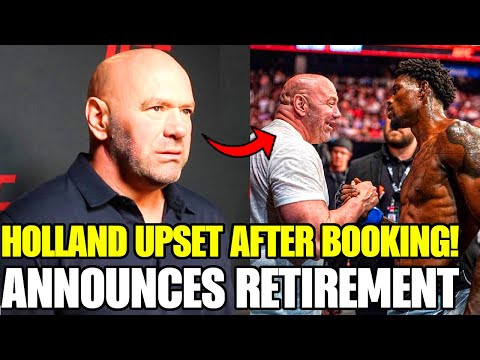 Angry Kevin Holland ANNOUNCES RETIREMENT after Dana White's booking, Khamzat, Nate Diaz/Bellator MMA