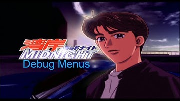 Wangan Midnight PS2 Debug menus