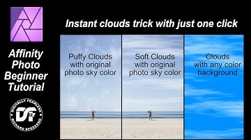 1 click easy clouds trick Affinity Photo beginner tutorial