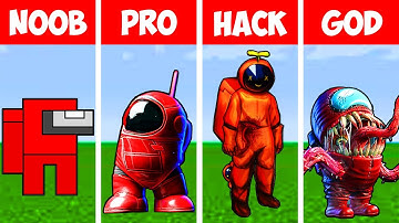 NOOB vs PRO vs HACKER vs GOD Among Us in Minecraft