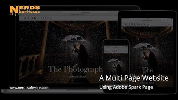 Multi Page Website Using Adobe Spark Page