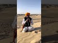 Enjoying rajasthani instrumental folk music  sam sand dunes  jaisalmer  rajasthan 
