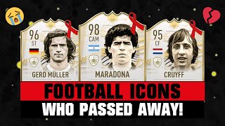 FOOTBALL ICONS Who PASSED AWAY ?? ft. Maradona, Gerd Müller, Cruyff etc