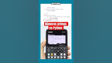 Código para identificar números primos con Python #coding #python #casio