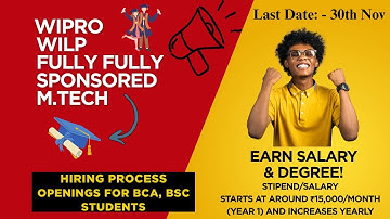 Wipro WILP 2025: Eligibility, Stipend, Last Date – Full Guide