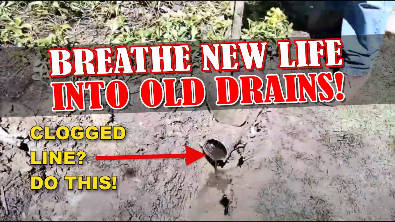 How to Unclog an Underground Downspout Pipe - YouTube