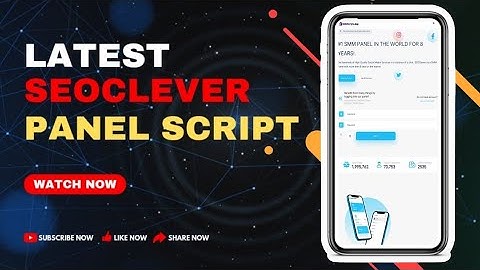 Seoclever panel script | Smm Panel Script | Best Smm Panel script | Perfect Panel script |smmscripts