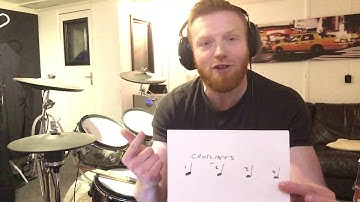 One Minute Drum Lesson - Crotchets, Quavers and Semi-Quavers