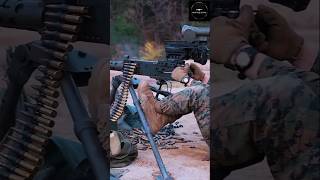 💥 M240B Goes Full Auto! US Marines’ Deadly Belt-Fed Machine Gun Training#USMarines#M240B#shorts