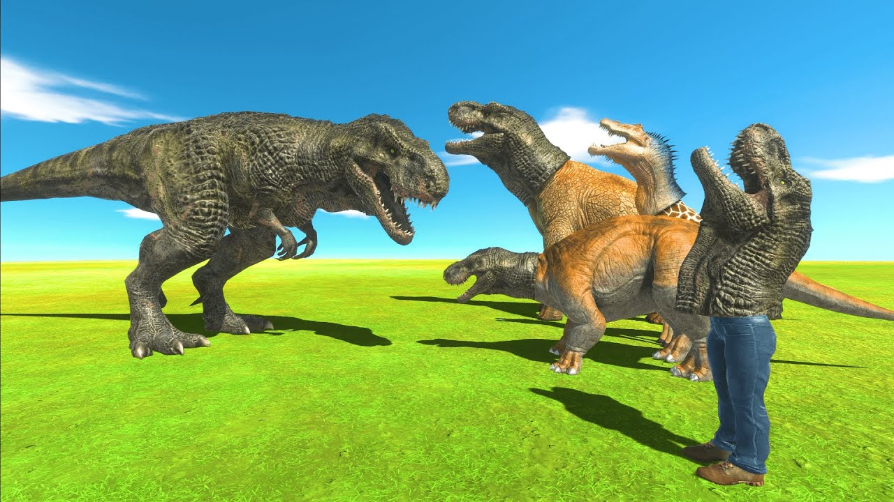 Dinosaur Tyrannosaurus vs Weird Dinosaurs: Defeat all the weird 