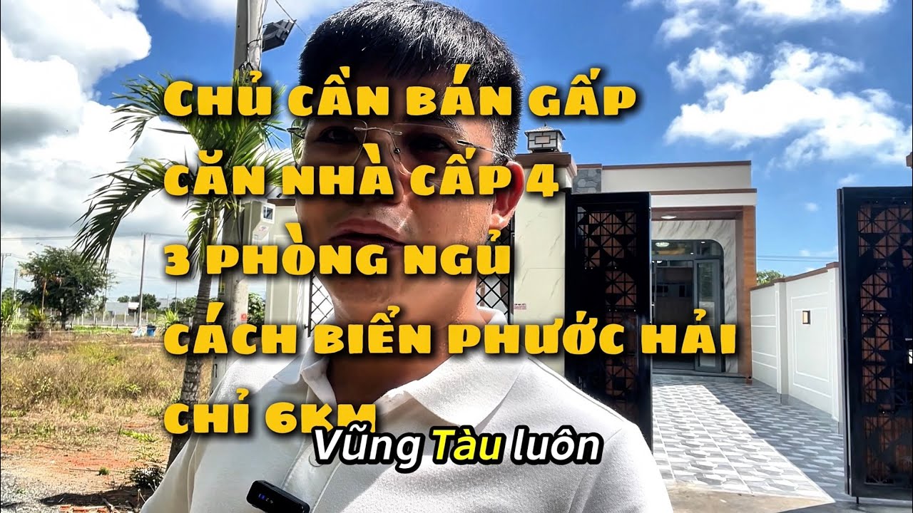 NHÀ MỚI 145M² GẦN BIỂN PHƯỚC HẢI – CHỈ 1,68 TỶ, VỪA Ở VỪA CHO THUÊ 3–4TR/THÁNG, Ô TÔ TỚI ĐẤT, SỔ SẴN