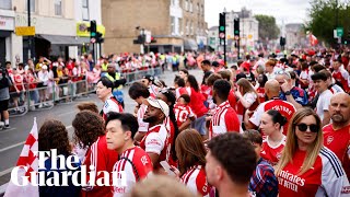 Arsenal hold victory parade after English Premier League win – watch live