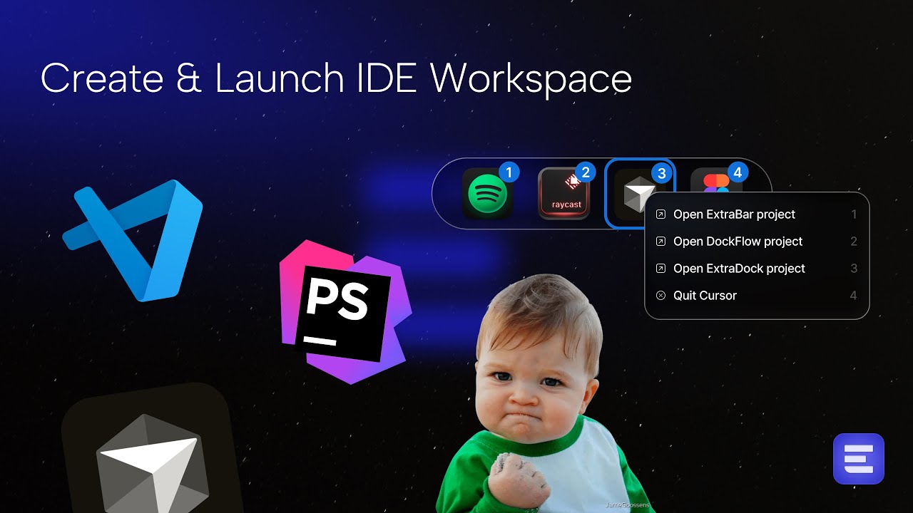 ExtraBar How-To: Create & Launch IDE Workspace - Developers productivity guide