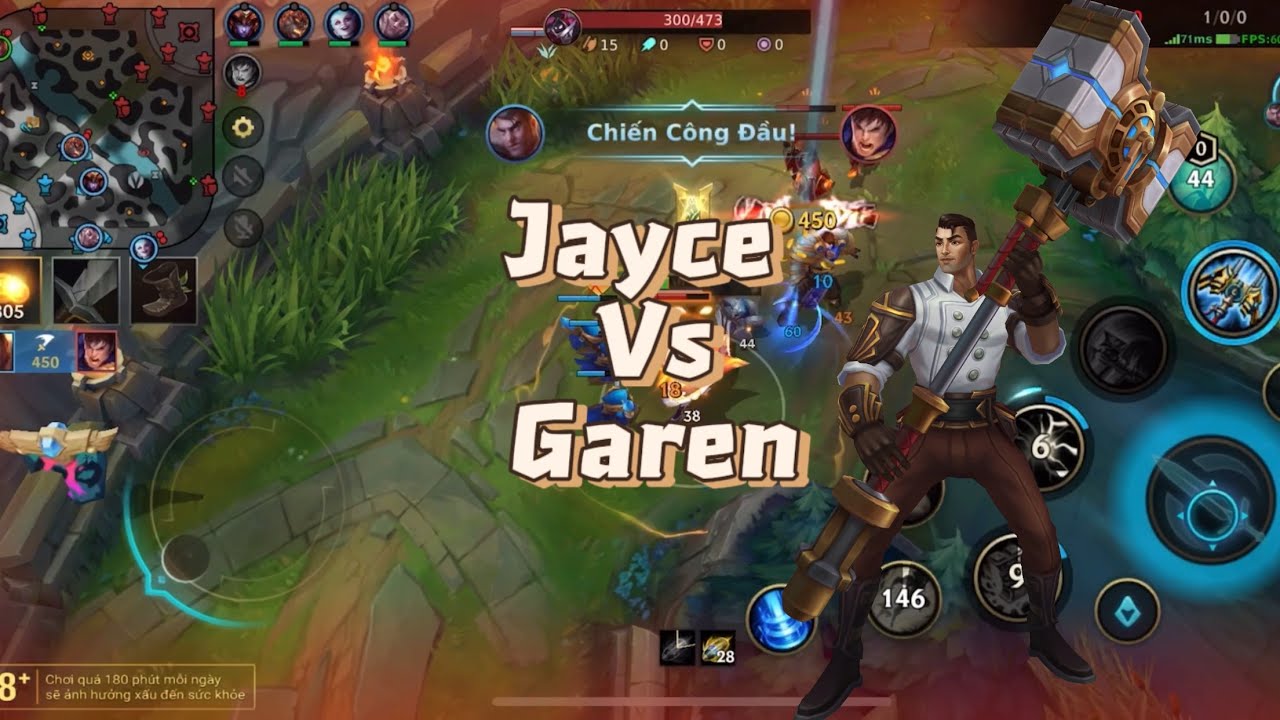 Wild Rift - Jayce vs Garen: The general is capable of countering Garen