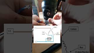 DIRECT CONNECTION OF A FRIDGE COMPRESSOR #compressor #fridge #connection #electricalconnections #...
