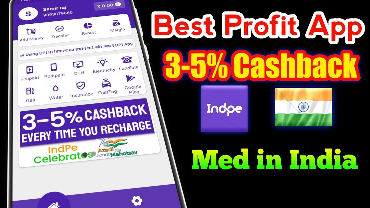 Best recharge app with cashback | How to use indpe app | Indpe app