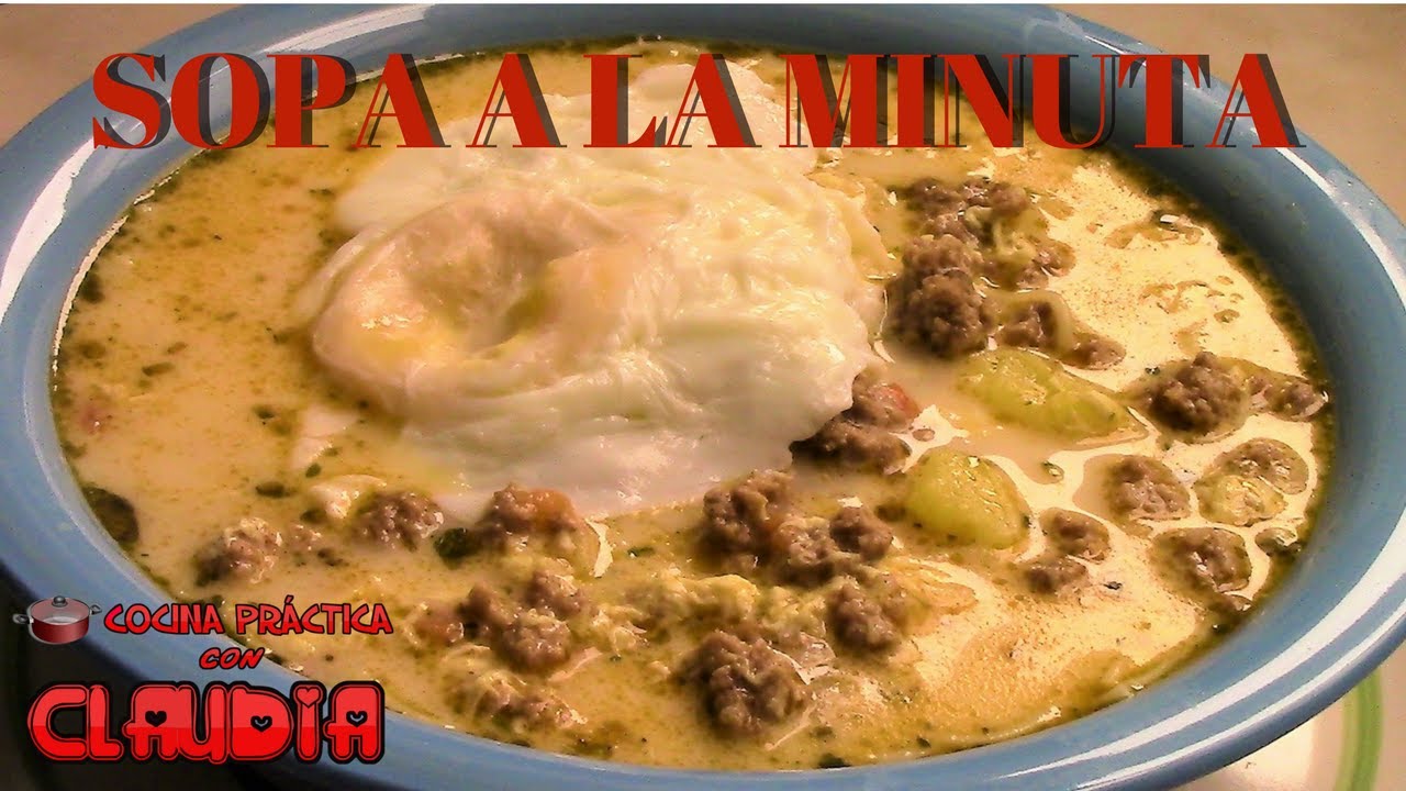 SOPA A LA MINUTA