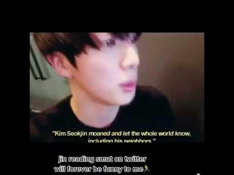 jin reading Namjin smut on Twitter #jin #bts #namjoon #namjin - YouTube