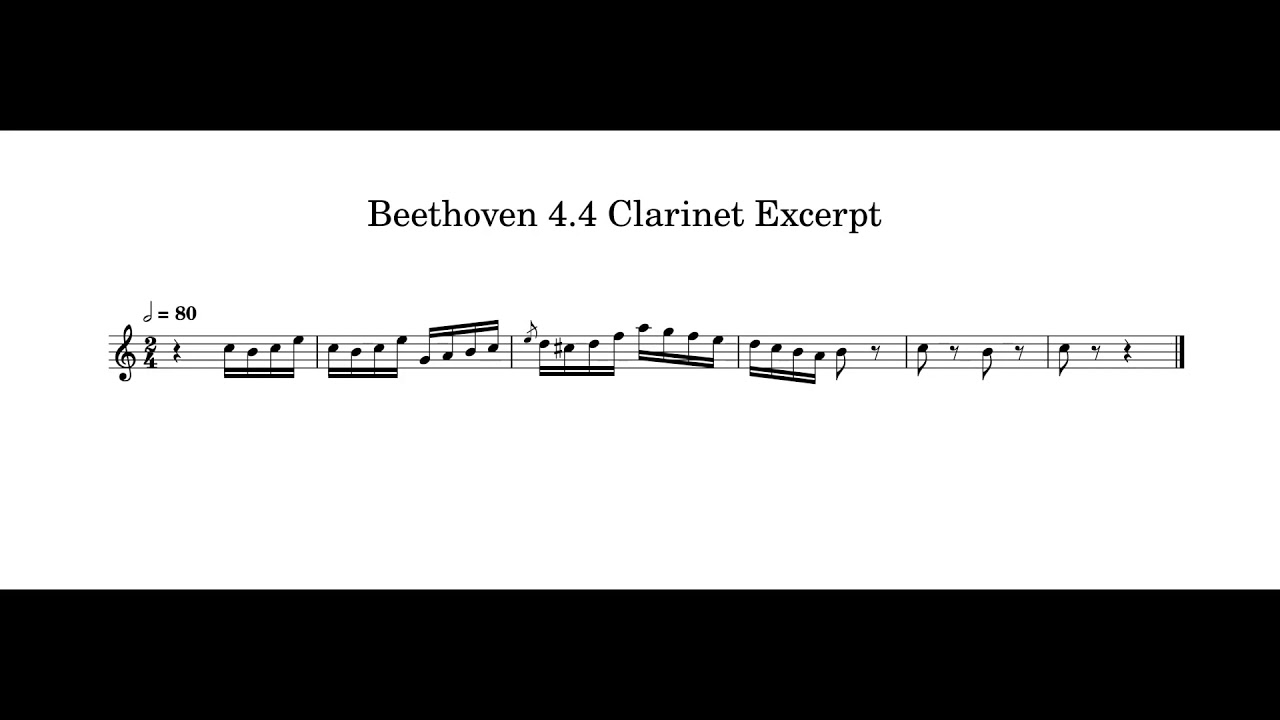 Beethoven: Symphony 4 Mvt. 4 - Clarinet Excerpt
