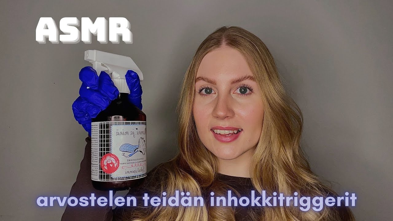 ASMR SUOMI | Tilaajien inhokkitriggerit arvostelussa 🫢 kumihanskat, vesiääniä, inaudiblea…